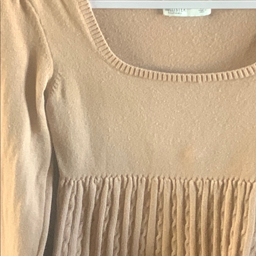 Women's Tan Knit Top - Picture 2 of 3